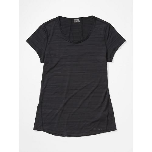 Marmot Aura Clothes - Womens T-Shirts Black CA7835061 Canada